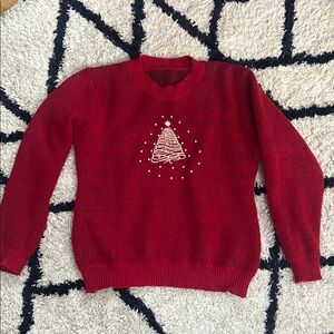 Red Christmas Tree Sweater